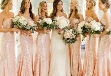 3 Necklines That Complement Rose Gold Bridesmaid Dresses